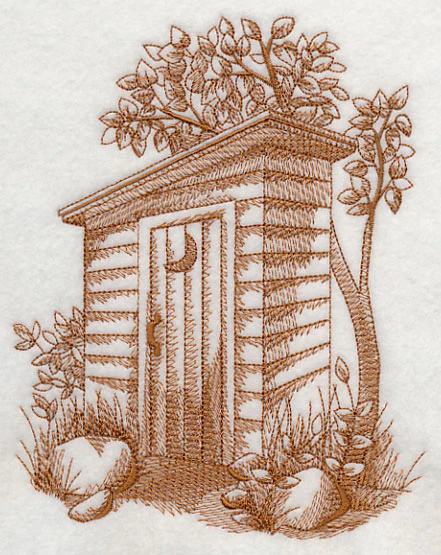 Rustic Outhouse 2 (Toile) - Image 2