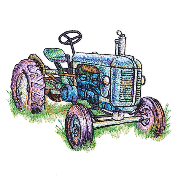 Rustic Tractor in Watercolor - Image 5