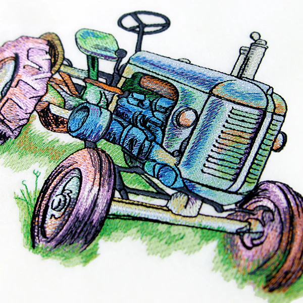 Rustic Tractor in Watercolor - Image 6