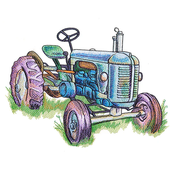 Rustic Tractor in Watercolor - Image 7