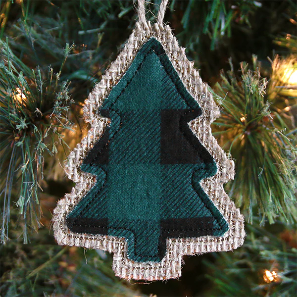 Rustic Tree Christmas Ornament (In-the-Hoop) - Image 3