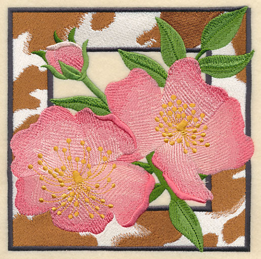 Rustic Wild Roses Square - Image 2