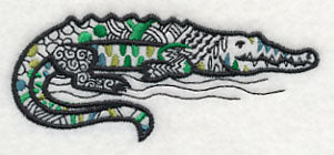 Safari Chic Crocodile (Blackwork) - Image 5