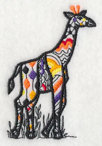 Safari Chic Giraffe (Blackwork) - Image 5