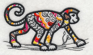 Safari Chic Monkey (Blackwork) - Image 5