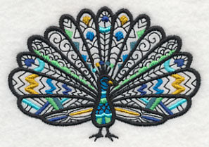 Safari Chic Peacock (Blackwork) - Image 5