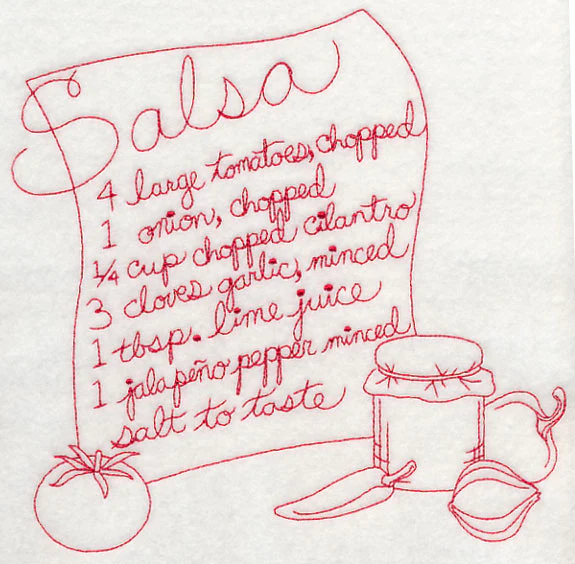 Salsa (Redwork)