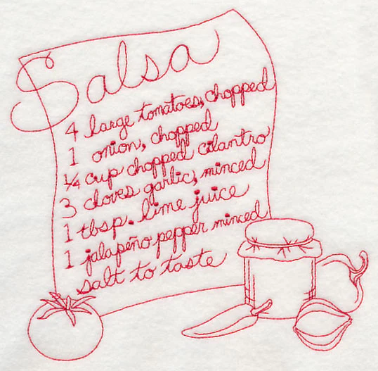 Salsa (Redwork) - Image 2