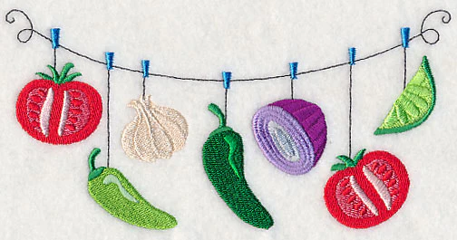 Salsa Vegetables Clothesline - Image 3