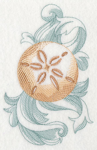 Sand Dollar with Baroque Background - Image 2