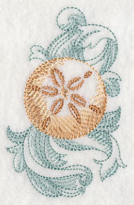 Sand Dollar with Baroque Background - Image 3