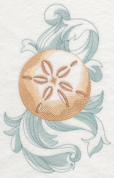 Sand Dollar with Baroque Background - Image 4