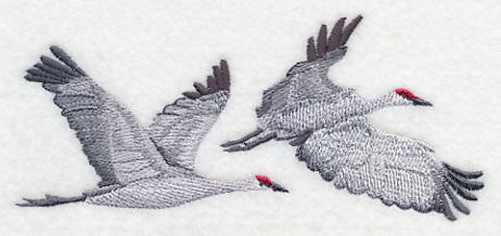 Sandhill Cranes in Flight - Image 3