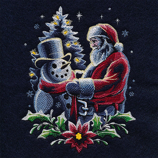 Santa and Snowman Portrait - Image 3