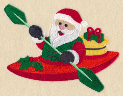 Santa Claus in Kayak - Image 2