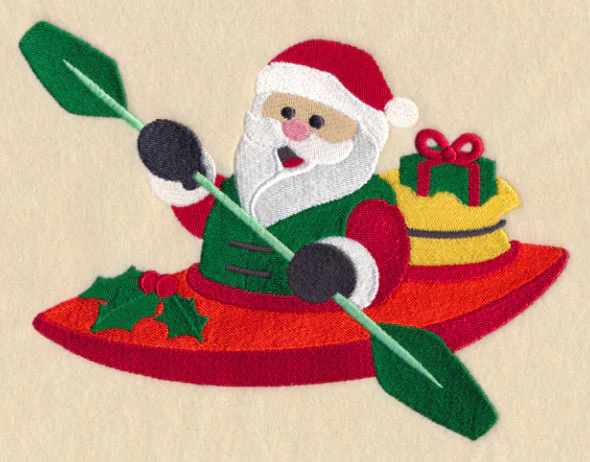 Santa Claus in Kayak - Image 4