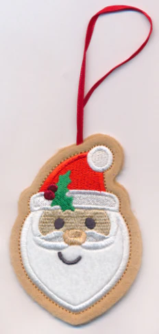 Santa Cookie Ornament (In-the-Hoop) - Image 2