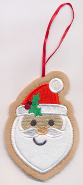 Santa Cookie Ornament (In-the-Hoop) - Image 3