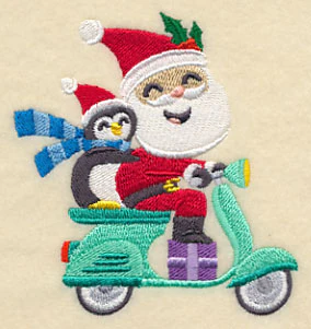 Santa on the Go Scooter - Image 3
