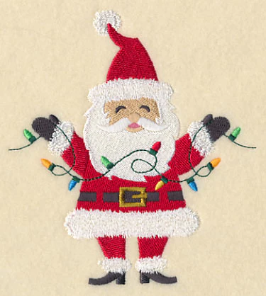 Santa with Christmas Lights - Image 3