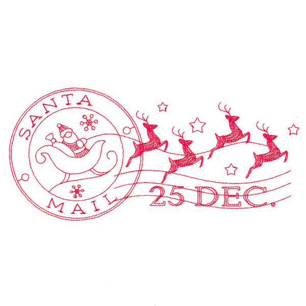 Santa's Flight Mail Stamp - Image 2