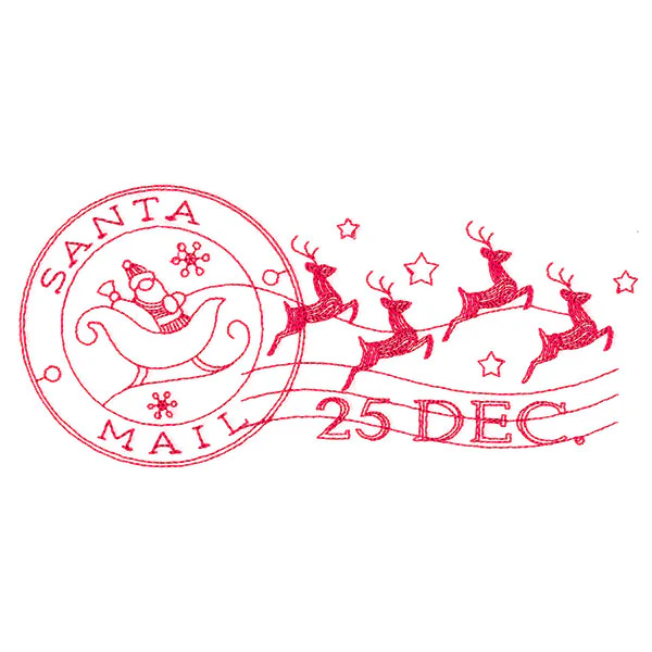 Santa's Flight Mail Stamp - Image 3