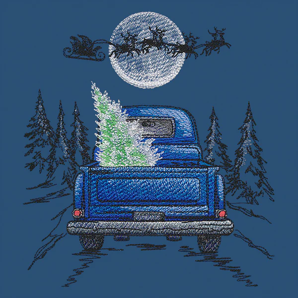Santa's Flight Retro Truck Scene - Image 3