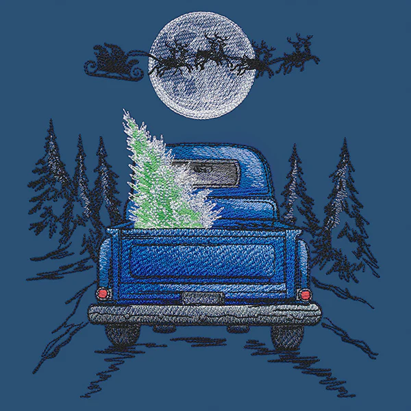 Santa's Flight Retro Truck Scene - Image 7