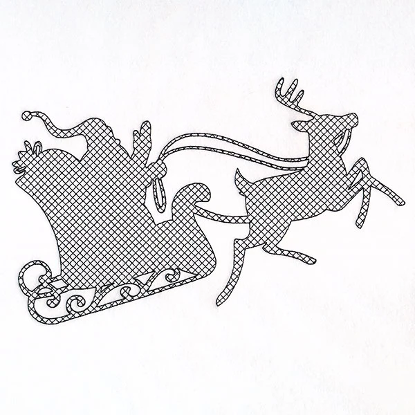 Santa's Flight Silhouette (Trapunto) - Image 8