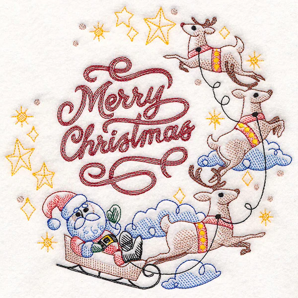 Santa's Flight Wreath - Image 3