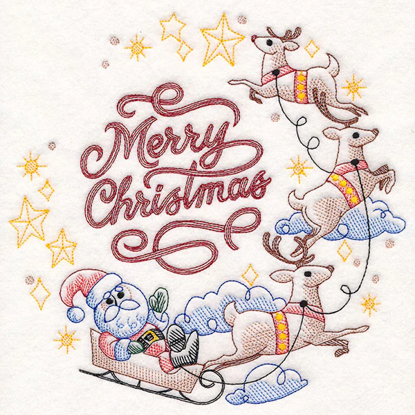Santa's Flight Wreath - Image 4