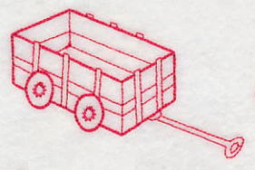 Santa's Toy Shop Wagon (Vintage) - Image 3
