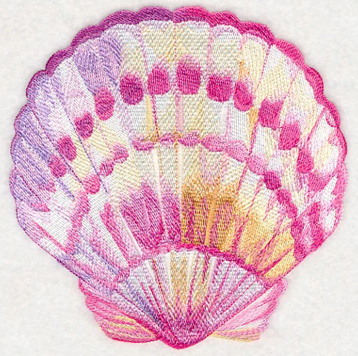 Scallop Shell in Watercolor - Image 2
