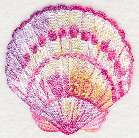 Scallop Shell in Watercolor - Image 3