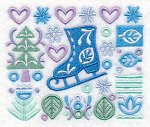 Scandinavian Ice Skate Panel - Image 4