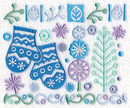 Scandinavian Mittens Panel - Image 3