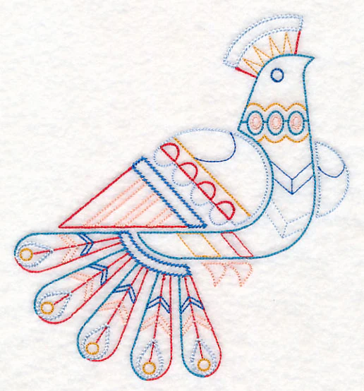 Scandinavian Winter Bird 1 (Vintage) - Image 2