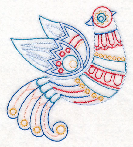 Scandinavian Winter Bird 2 (Vintage) - Image 3