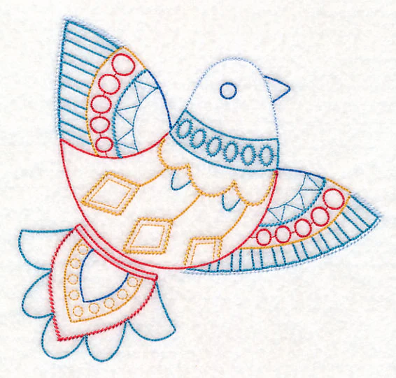 Scandinavian Winter Bird 4 (Vintage) - Image 2