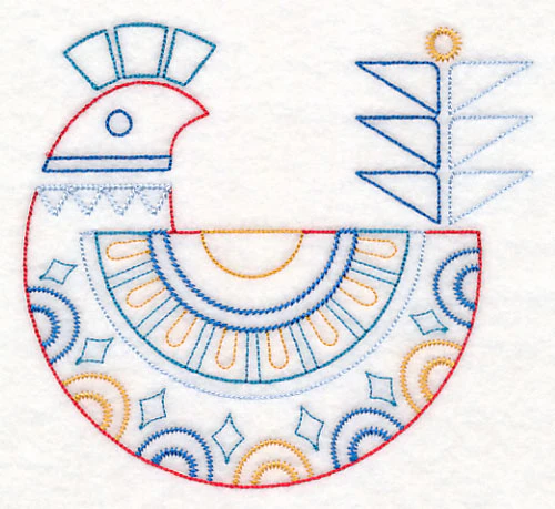 Scandinavian Winter Bird 5 (Vintage) - Image 3