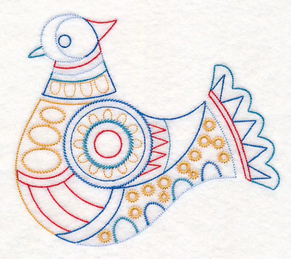 Scandinavian Winter Bird 6 (Vintage) - Image 2