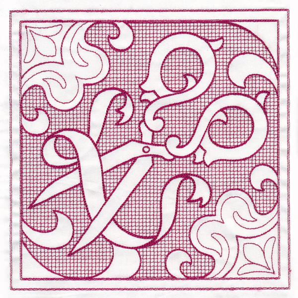 Scissors Square (Trapunto) - Image 6