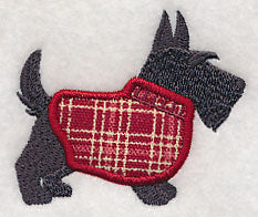 Scottie in Sweater (Applique) - Image 4