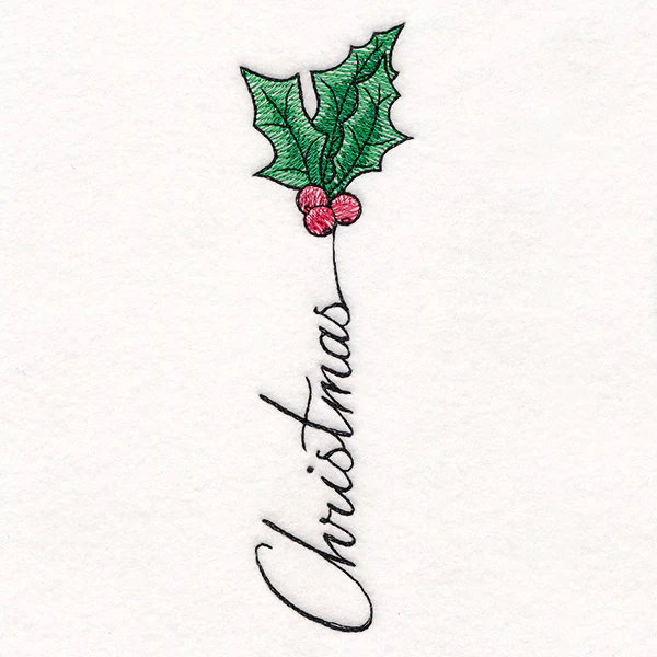 Scripted Christmas Holly & Berries - Image 7