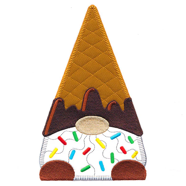 Scrumptious Ice Cream Gnome (Heirloom Applique) - Image 3