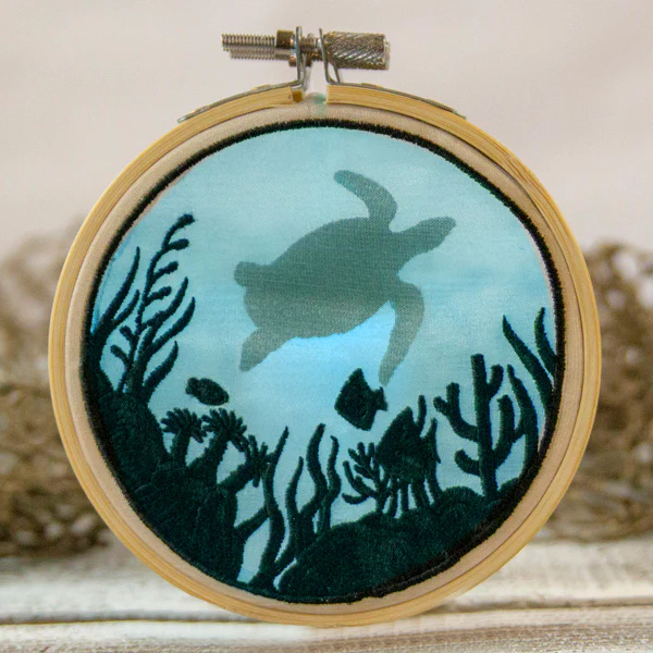 Sea Life Shadowbox (Organza) - Image 3