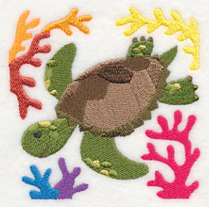 Sea Turtle and Coral - Image 5