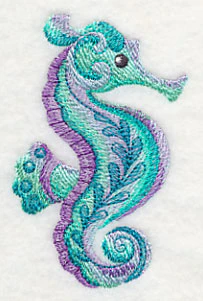 Seahorse in Watercolor - Image 3