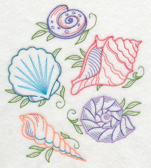 Seashell Shore Collage (Vintage) - Image 4