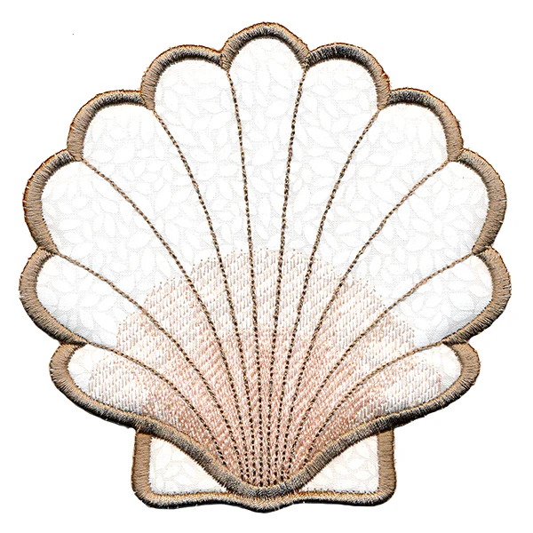 Seaside Fan Shell Trivet (In-the-Hoop) - Image 2